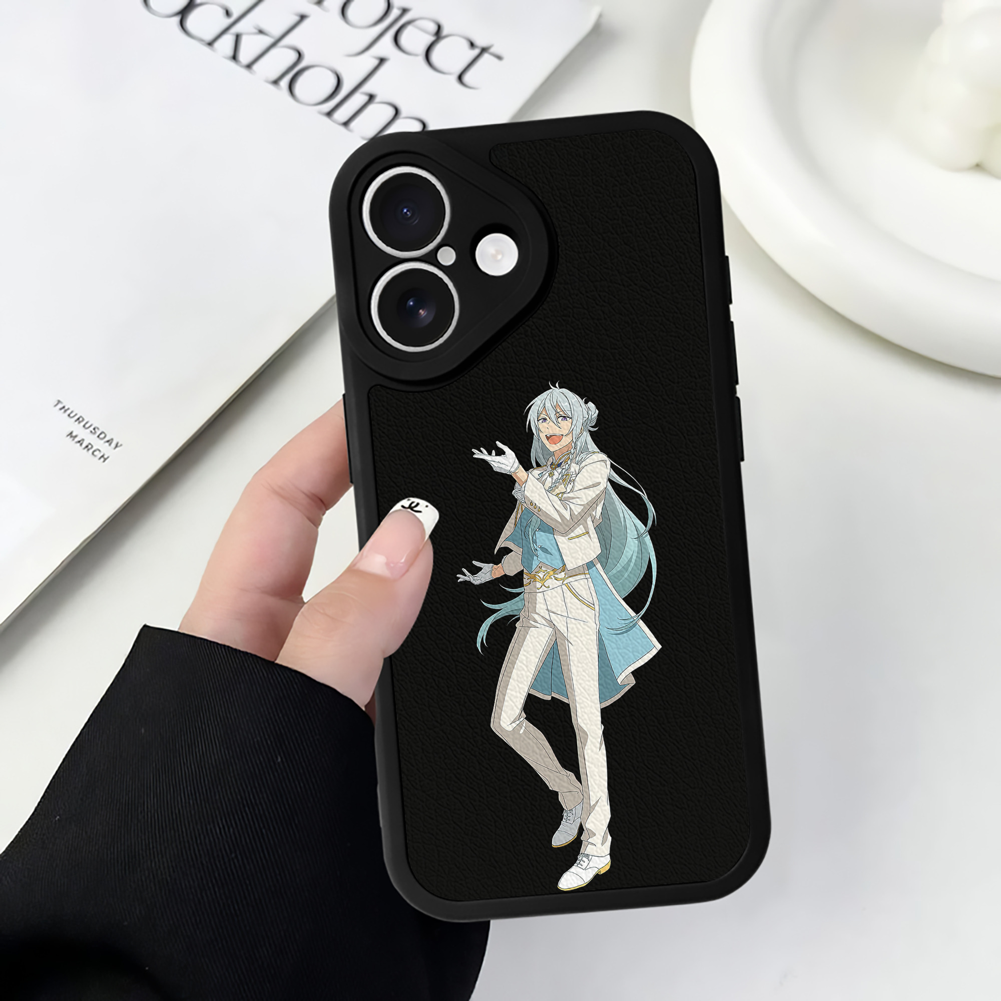 （画像用） あんさんぶるスターズ! Ensemble Stars 【iPhone 16シリーズ対応】シリコンスマホケース（レザー調） 材質：シリコン